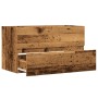 Aged engineered wood sink cabinet 90x38.5x45 cm by , Bathroom furniture - Ref: Foro24-856249, Price: 71,10 €, Discount: %