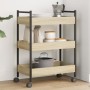 Engineered wood kitchen cart in Sonoma oak, 50x30x70 cm. by , Kitchen and dining carts - Ref: Foro24-858314, Price: 53,83 €, ...