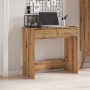 Engineered wood oak artisan desk 80x40x75 cm by , Desks - Ref: Foro24-855993, Price: 72,03 €, Discount: %