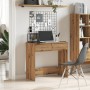 Engineered wood oak artisan desk 80x40x75 cm by , Desks - Ref: Foro24-855993, Price: 72,03 €, Discount: %