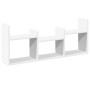 Engineered wood white wall cabinet 100x18x40 cm by , Shelves and shelves - Ref: Foro24-854796, Price: 38,18 €, Discount: %