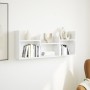 Engineered wood white wall cabinet 100x18x40 cm by , Shelves and shelves - Ref: Foro24-854796, Price: 38,18 €, Discount: %