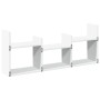 Engineered wood white wall cabinet 100x18x40 cm by , Shelves and shelves - Ref: Foro24-854796, Price: 38,18 €, Discount: %