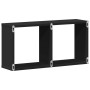 Armario de pared madera de ingeniería negro 60x16x30 cm de , Estantes y estanterías - Ref: Foro24-854878, Precio: 27,75 €, De...