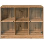 Engineered wood sideboard in oak artisan finish 102x37x75.5 cm by , Sideboards - Ref: Foro24-3318725, Price: 136,08 €, Discou...