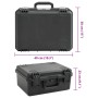 Black PP flight portable briefcase 49x38x23 cm by , Camera bags and cases - Ref: Foro24-4007249, Price: 88,89 €, Discount: %