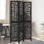 Three-panel solid Paulownia wood room divider screen in black. by , Room dividers - Ref: Foro24-358751, Price: 85,73 €, Disco...