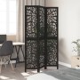 Three-panel solid Paulownia wood room divider screen in black. by , Room dividers - Ref: Foro24-358751, Price: 85,73 €, Disco...