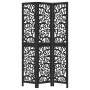 Three-panel solid Paulownia wood room divider screen in black. by , Room dividers - Ref: Foro24-358751, Price: 85,73 €, Disco...