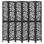 6-panel solid Paulownia wood room divider screen in black. by , Room dividers - Ref: Foro24-358764, Price: 186,75 €, Discount: %