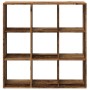 Aged engineering wood divider bookcase 102x29x103.5 cm by , Bookcases and shelves - Ref: Foro24-858046, Price: 88,94 €, Disco...