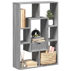 Estantería de madera de ingeniería gris Sonoma 63x20x90 cm de , Librerías y estanterías - Ref: Foro24-858143, Precio: 53,70 €...