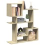 Wooden room divider bookcase in Sonoma oak engineering, 92x29x112 cm. by , Bookcases and shelves - Ref: Foro24-858122, Price:...