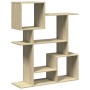 Wooden room divider bookcase in Sonoma oak engineering, 92x29x112 cm. by , Bookcases and shelves - Ref: Foro24-858122, Price:...