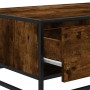 Mesa de centro madera ingeniería metal roble humo 90x57x35 cm de , Mesas de centro - Ref: Foro24-848756, Precio: 98,72 €, Des...