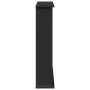 Borde de chimenea madera de ingeniería negro 75x20x87,5 cm de , Accesorios para hornos de leña y chimeneas - Ref: Foro24-8545...