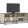 TV stand made of metal and Sonoma oak wood, measuring 120.5x40x46 cm. by , TV Furniture - Ref: Foro24-848890, Price: 117,90 €...