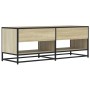 TV stand made of metal and Sonoma oak wood, measuring 120.5x40x46 cm. by , TV Furniture - Ref: Foro24-848890, Price: 92,99 €,...