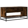 TV stand made of metal and smoked oak wood, measuring 91x40x46 cm. by , TV Furniture - Ref: Foro24-848886, Price: 65,85 €, Di...