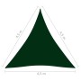 Toldo de vela triangular tela Oxford verde oscuro 4,5x4,5x4,5 m de vidaXL, Sombrillas - Ref: Foro24-135508, Precio: 37,99 €, ...