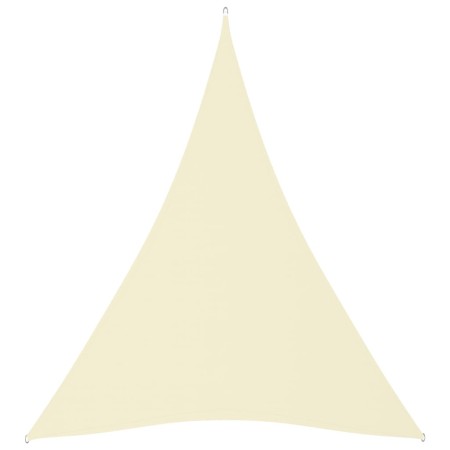 Triangular sail shade in cream Oxford fabric, 5x6x6 m. by vidaXL, Umbrellas - Ref: Foro24-135236, Price: 47,53 €, Discount: %