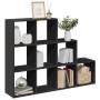 Schwarzes Holzregal mit 3 Ebenen, 137,5x29x103,5 cm. von , Bücherregale und Regale - Ref: Foro24-857977, Preis: 96,56 €, Raba...