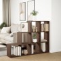 Divider bookcase 3 levels brown wood 137.5x29x103.5 cm by , Bookcases and shelves - Ref: Foro24-857982, Price: 94,11 €, Disco...