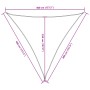 Triangular sail shade in blue Oxford fabric, 4x4x4 m. by , Umbrellas - Ref: Foro24-135561, Price: 33,90 €, Discount: %