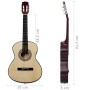 Klassische Gitarre für Anfänger aus schwarzem Lindenholz 3/4 36" von , Gitarren - Ref: Foro24-70114, Preis: 61,60 €, Rabatt: %