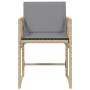 Sillones jardín con cojines 4 uds ratán sintético beige mezcla de , Sillas de jardín - Ref: Foro24-365023, Precio: 172,07 €, ...