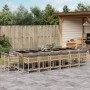 Garten-Essgruppe, 17-teilig, mit Kissen, aus synthetischem Rattan in Beige. von , Gartensets - Ref: Foro24-3211608, Preis: 1,...