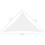 Toldo de vela triangular tela Oxford blanco 3,5x3,5x4,9 m de vidaXL, Sombrillas - Ref: Foro24-135285, Precio: 31,99 €, Descue...