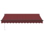 Manual retractable awning in burgundy color, 350x250 cm. by , Awnings - Ref: Foro24-3215299, Price: 292,63 €, Discount: %