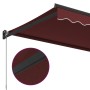 Manual retractable awning in burgundy color, 350x250 cm. by , Awnings - Ref: Foro24-3215299, Price: 292,63 €, Discount: %