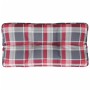 Cushion for a red checkered fabric pallet sofa 80x40x12 cm by , Cushions for chairs and sofas - Ref: Foro24-360614, Price: 22...