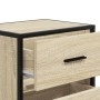 Zwei Nachttische aus Sonoma-Eichenfurnierholz, 40x31x50 cm. von , Nachttische - Ref: Foro24-848677, Preis: 101,91 €, Rabatt: %