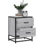 Bedside table made of gray Sonoma engineered wood, 40x31x50 cm. by , Nightstands - Ref: Foro24-848680, Price: 57,40 €, Discou...