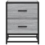 Bedside table made of gray Sonoma engineered wood, 40x31x50 cm. by , Nightstands - Ref: Foro24-848680, Price: 57,40 €, Discou...