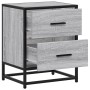 Bedside table made of gray Sonoma engineered wood, 40x31x50 cm. by , Nightstands - Ref: Foro24-848680, Price: 57,40 €, Discou...