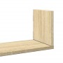 Wall shelves 3 units engineered wood Sonoma oak 80x18x18 cm by , Shelves and shelves - Ref: Foro24-853292, Price: 32,28 €, Di...