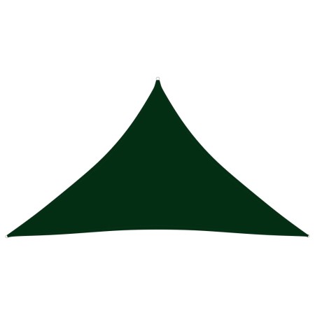 Toldo de vela triangular tela Oxford verde oscuro 3,5x3,5x4,9m de vidaXL, Sombrillas - Ref: Foro24-135505, Precio: 31,99 €, D...