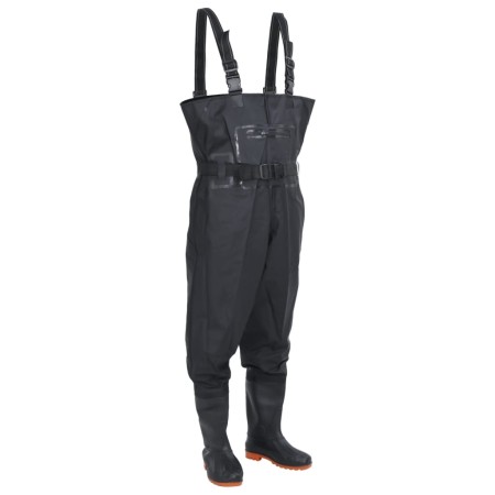 Chest waders with boots and black belt size 45 | Foro24|Onlineshop| Casa, Jardín y Más Foro24.es