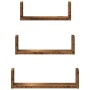 Wall shelf 3 units engineered wood aged wood by , Shelves and shelves - Ref: Foro24-853315, Price: 17,75 €, Discount: %