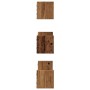 Wall shelf 3 units engineered wood aged wood by , Shelves and shelves - Ref: Foro24-853315, Price: 17,75 €, Discount: %