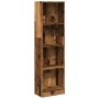 Engineered wood bookshelf in aged color, 40x24x176 cm by , Bookcases and shelves - Ref: Foro24-857799, Price: 61,23 €, Discou...