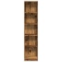 Engineered wood bookshelf in aged color, 40x24x176 cm by , Bookcases and shelves - Ref: Foro24-857799, Price: 61,23 €, Discou...