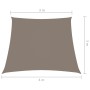 Toldo de vela trapezoidal tela oxford gris taupe 3/4x3 m de vidaXL, Sombrillas - Ref: Foro24-135462, Precio: 45,68 €, Descuen...