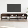 TV stand made of brown oak engineered wood, 180x40x46 cm by , TV Furniture - Ref: Foro24-3300809, Price: 148,41 €, Discount: %