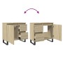 Armario de baño madera contrachapada roble Sonoma 65x33x60 cm de , Muebles de baño - Ref: Foro24-849678, Precio: 79,01 €, Des...