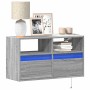 Wall-mounted TV stand with LED lights in Sonoma gray, 80x31x45 cm. by , TV Furniture - Ref: Foro24-852332, Price: 74,74 €, Di...